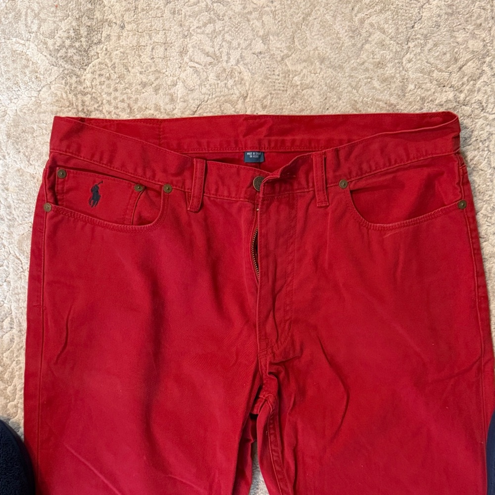 Polo by Ralph Lauren Men's Vibrant Red Chinos